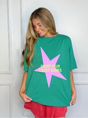 NWT POPPY & PINE LUCK STARS Tee